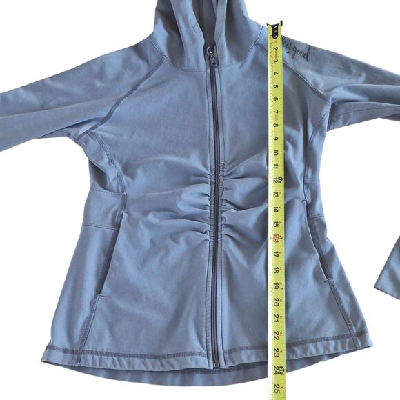 Life Is Good Activewear Good Move Full Zip Hooded Gray Jacket Semi Fitted Peru - Picture 13 of 16